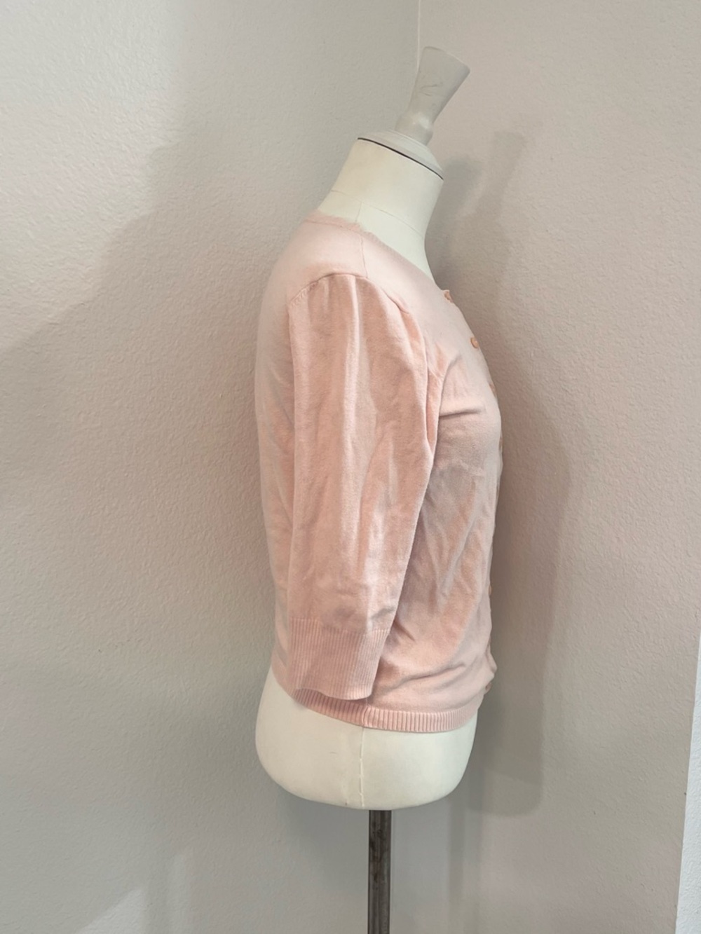 bp Pink Button-Front Lightweight Sweater - Picture 2 of 3
